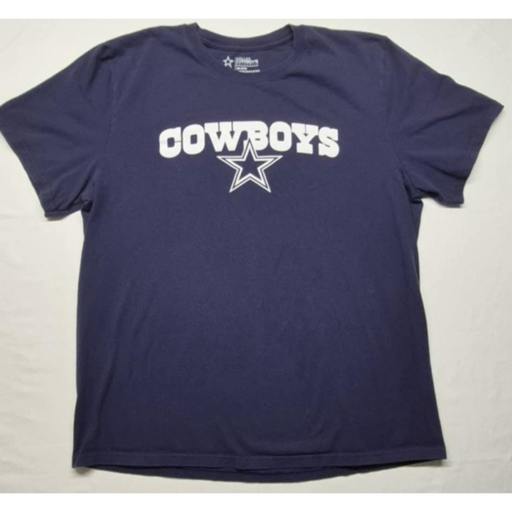 Dallas Cowboys Authentic men's navy graphic t-shirt Cowboys‎ logo w/star sz XL